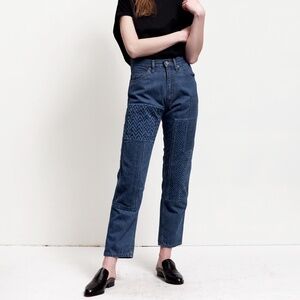 Ys Yohji Yamamoto Purple Label By Takeshi Kosaka Patchwork Jeans